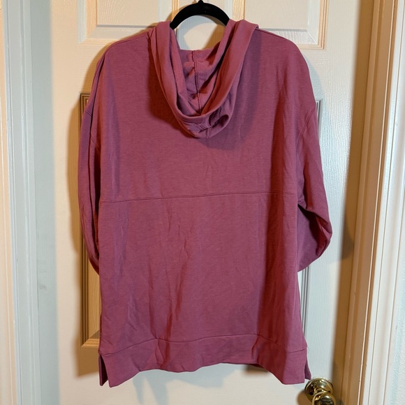 Old Navy Dusty Pink Pullover Sweater Womens Small Tall, V neck, Pockets, Cozy - Picture 2 of 7